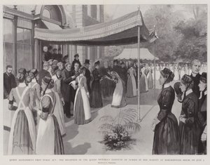 Kuningatar Alexandran ensimmäinen julkinen esitys, hänen majesteettinsa Queen Victoria